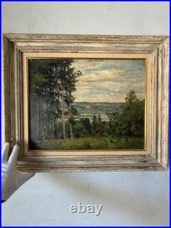 Martin Nicolaus Antique German Plein Air Landscape Oil Painting Old Vintage 1920