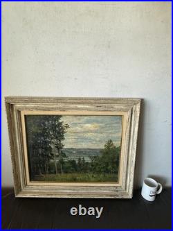 Martin Nicolaus Antique German Plein Air Landscape Oil Painting Old Vintage 1920