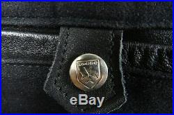 Men's Vintage German Police Horsehide Leather Jacket Small