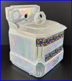 Mepoco Ware Kitchen Canister Jars Sugar Flour Salt Opalescent German Lusterware