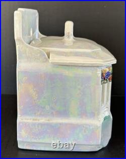 Mepoco Ware Kitchen Canister Jars Sugar Flour Salt Opalescent German Lusterware