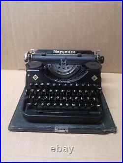 Mercedes Prima Typewriter Vintage Antique Qwertz German
