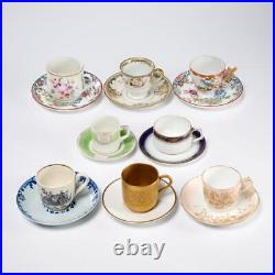 Mixed Lot Antique Vtg German English Japanese French Demitasse Small Cup Saucers Mixed Lot Antique Vtg German English Japanese French Demitasse Small Cup Saucers