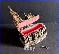 Music Box Vintage Antique German 40's RARE Dom Zu Koln Cathedral Complete