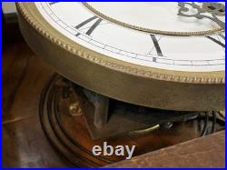 NICE Early Deutsches Reich GERMAN DRP Vintage Antique Wall Clock Working 59S19