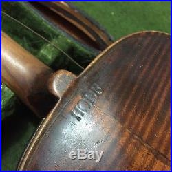 Old German Hopf Violin For Restoration Piece Damaged Family Heirloom Vtg Antique
