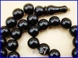 Old Real Antique Rare German Bakelite Amber Necklace Rosary Prayer Beads 39 Gr