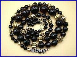Old Real Antique Rare German Bakelite Amber Necklace Rosary Prayer Beads 94 Gr