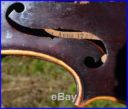 Old Vintage Antique 4/4 German shop violin ca. 1910, #1304