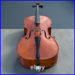 Old Vintage Antique German Copy Antonius Stradivarius Cremonensis Anno Cello 4/4