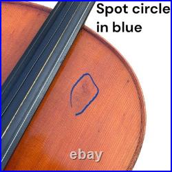 Old Vintage Antique German Copy Antonius Stradivarius Cremonensis Anno Cello 4/4