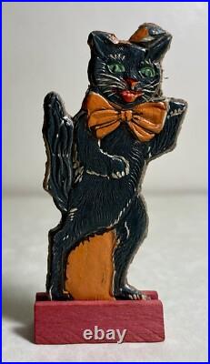 Old Vintage Antique Halloween German Skittle Game Black Cat Germany 1920s Old Vintage Antique Halloween German Skittle Game Black Cat Germany 1920s