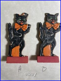 Old Vintage Antique Halloween German Skittle Game Black Cat Germany 1920s Old Vintage Antique Halloween German Skittle Game Black Cat Germany 1920s