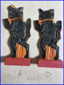 Old Vintage Antique Halloween German Skittle Game Black Cat Germany 1920s Old Vintage Antique Halloween German Skittle Game Black Cat Germany 1920s