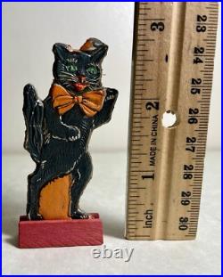 Old Vintage Antique Halloween German Skittle Game Black Cat Germany 1920s Old Vintage Antique Halloween German Skittle Game Black Cat Germany 1920s