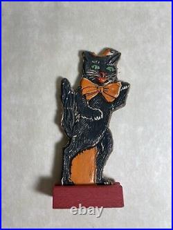 Old Vintage Antique Halloween German Skittle Game Black Cat Germany 1920s Old Vintage Antique Halloween German Skittle Game Black Cat Germany 1920s