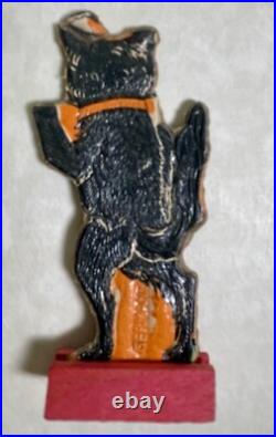Old Vintage Antique Halloween German Skittle Game Black Cat Germany 1920s Old Vintage Antique Halloween German Skittle Game Black Cat Germany 1920s