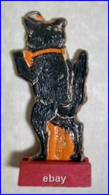 Old Vintage Antique Halloween German Skittle Game Black Cat Germany 1920s Old Vintage Antique Halloween German Skittle Game Black Cat Germany 1920s
