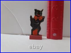 Old Vintage Antique Halloween German Skittle Game Walkin Black Cat Germany 1920s Old Vintage Antique Halloween German Skittle Game Walkin Black Cat Germany 1920s