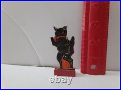Old Vintage Antique Halloween German Skittle Game Walkin Black Cat Germany 1920s Old Vintage Antique Halloween German Skittle Game Walkin Black Cat Germany 1920s