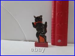 Old Vintage Antique Halloween German Skittle Game Walkin Black Cat Germany 1920s Old Vintage Antique Halloween German Skittle Game Walkin Black Cat Germany 1920s