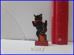 Old Vintage Antique Halloween German Skittle Game Walkin Black Cat Germany 1920s Old Vintage Antique Halloween German Skittle Game Walkin Black Cat Germany 1920s
