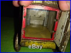 Old toy vintage antique 1914 German Litho Tin ice truck as is