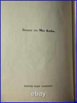 Oscar Wilde German Werke 1908 Wiener Verlag 6 Vol Decorative Set Sherard