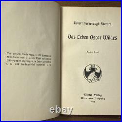 Oscar Wilde German Werke 1908 Wiener Verlag 6 Vol Decorative Set Sherard