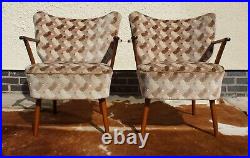 Pair Of MID Century Vintage German Armchairs / Chairs Great Condition Sept