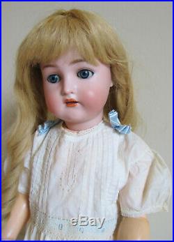 Perfect Bisque Head, 23 Antique Simon Halbig, KR German Doll, French HH Wig
