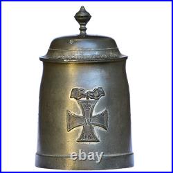 Pewter German Regimental Beer Stein 1914/15 WW1 Era