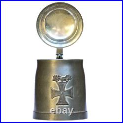 Pewter German Regimental Beer Stein 1914/15 WW1 Era