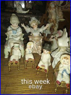 Porcelain figurine German 1700s frankenthal meissen vintage antique miniature
