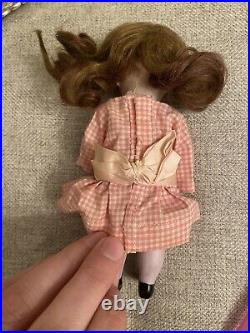 Pretty Antique 6 All Bisque Doll German Kestner Mold 150 Original Wig Dress