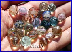 Quality Marbles bunch of 23 antique German PEEWEE marbles OTV003