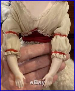 RARE! 13 Antique German Bisque Gebruder Heubach 7926 Lady Doll withGlass Eyes