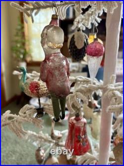 RARE Antique GERMAN HAPPY HOOLIGAN Glass Christmas ORNAMENT w ANNEALED LEGS