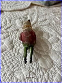 RARE Antique GERMAN HAPPY HOOLIGAN Glass Christmas ORNAMENT w ANNEALED LEGS