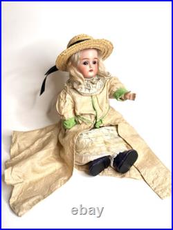 RARE Antique German Bisque Triple Stamp Levy Simon Halbig K & R Jointed Doll 12