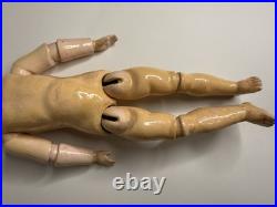 RARE Antique German Bisque Triple Stamp Levy Simon Halbig K & R Jointed Doll 12