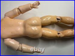RARE Antique German Bisque Triple Stamp Levy Simon Halbig K & R Jointed Doll 12