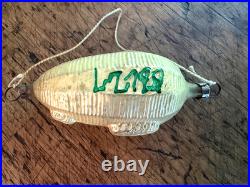 RARE LZ 129 Hindenburg German Antique Hand Blown Glass Ornament, ships FREE