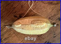 RARE LZ 129 Hindenburg German Antique Hand Blown Glass Ornament, ships FREE