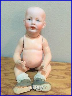 RARE Mold #1267 Antique Franz Schmidt Baby Doll Painted Eyes