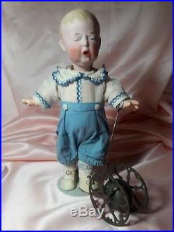 RARE! Real Antique, German Bisque Character #7761 Heubach Spinach Boy 11