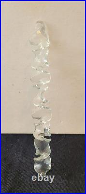 RARE & VINTAGE Hand Blown German Twisted Glass Icicles 20 pieces original box