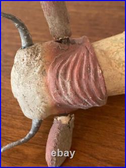 RARE. Vintage/ antique Candy container nodder Bobby riding a bull German