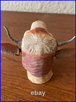 RARE. Vintage/ antique Candy container nodder Bobby riding a bull German