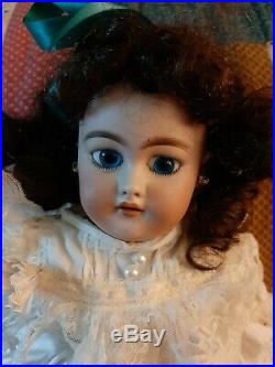 REDUCED! Antique 20-Inch Simon & Halbig 1080 Doll In Old-Fashioned Dress